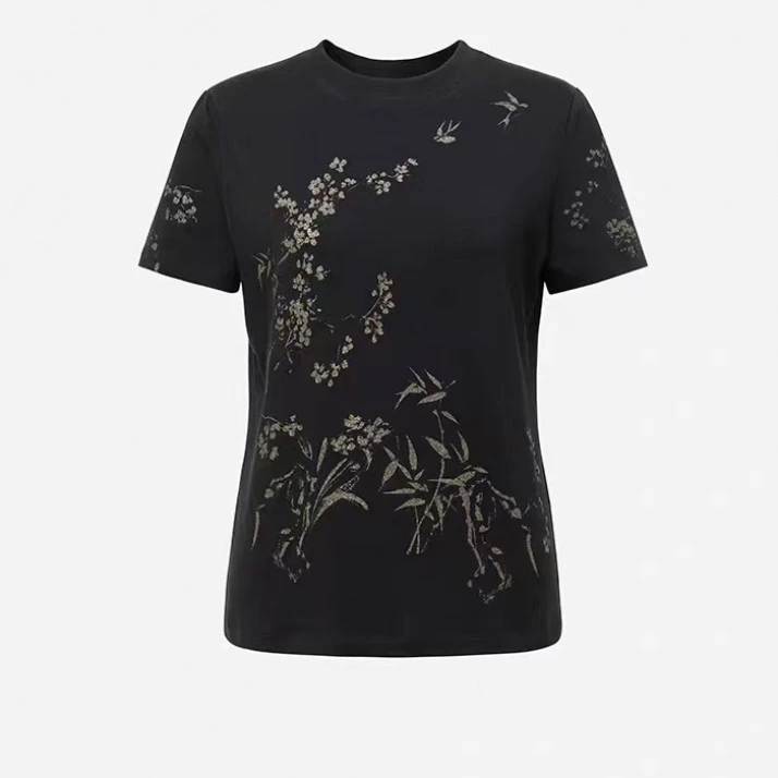 GXO  2025夏季印花短袖T恤上衣SY0108