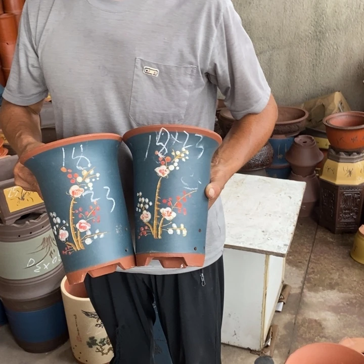 紫砂花盆紫砂花盆