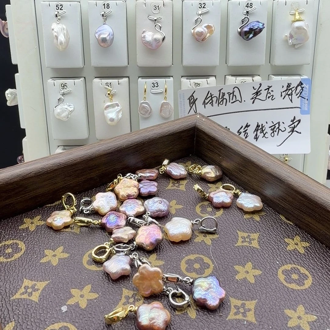 合金淡水珍珠颈饰