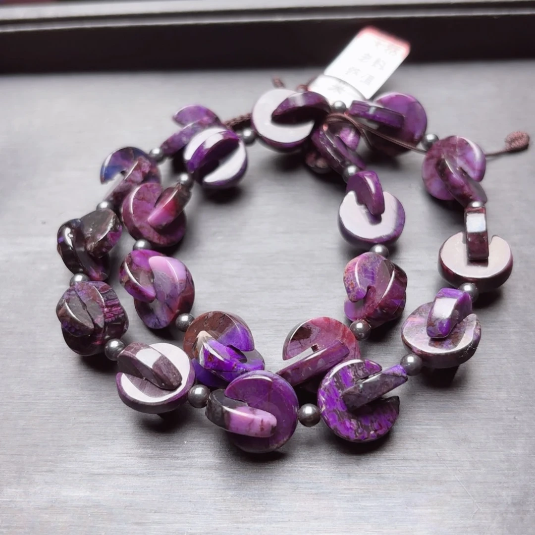 苏纪石（舒俱来）银S925镶嵌项链