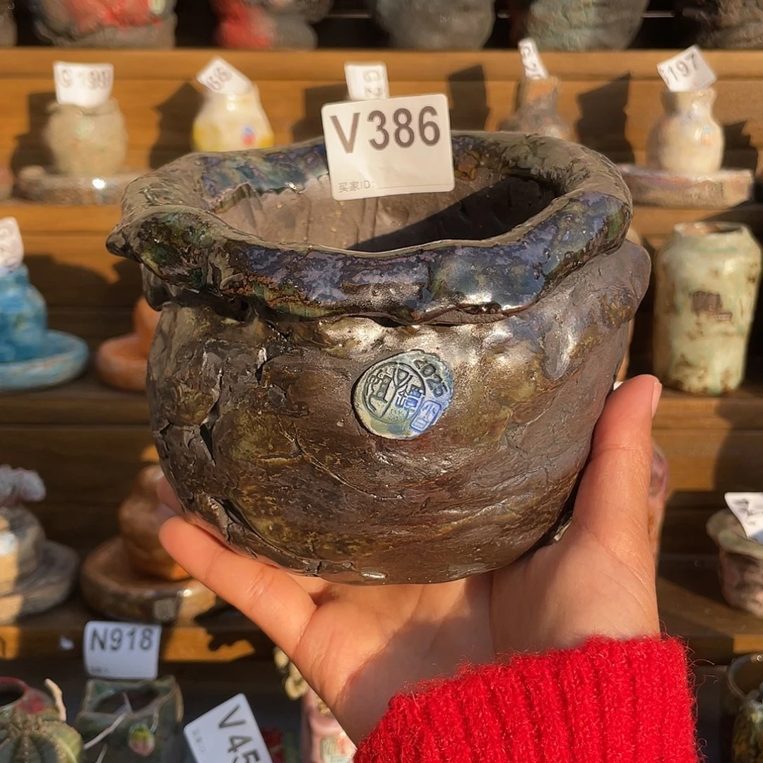 坛子姐花盆 小白孤品 微次内口10