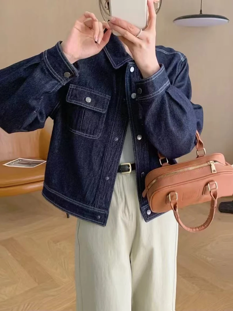 牛仔外套。必入啊！时尚百搭牛仔衬衫外套753