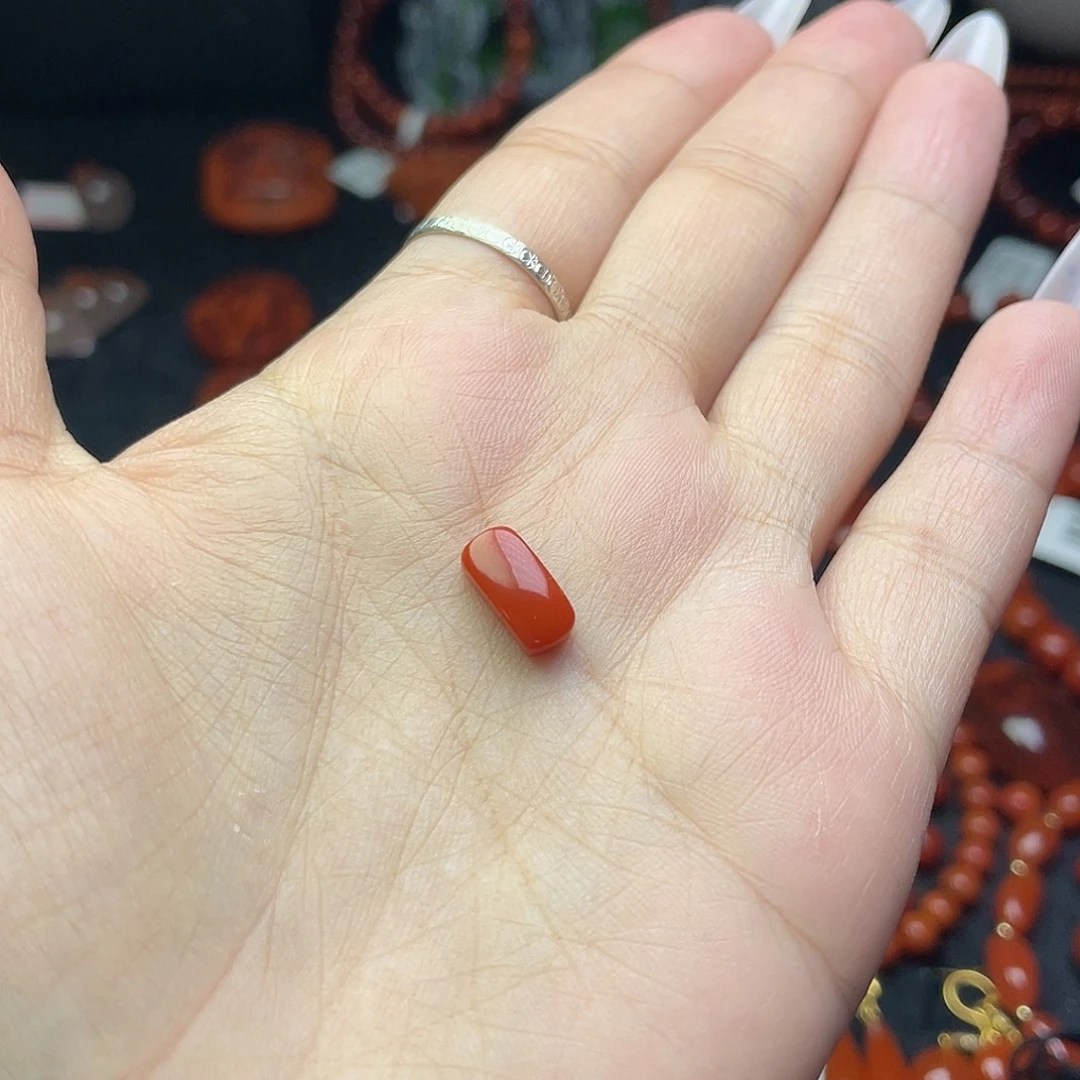 暖***^南红玛瑙未镶嵌戒面原矿南红戒面