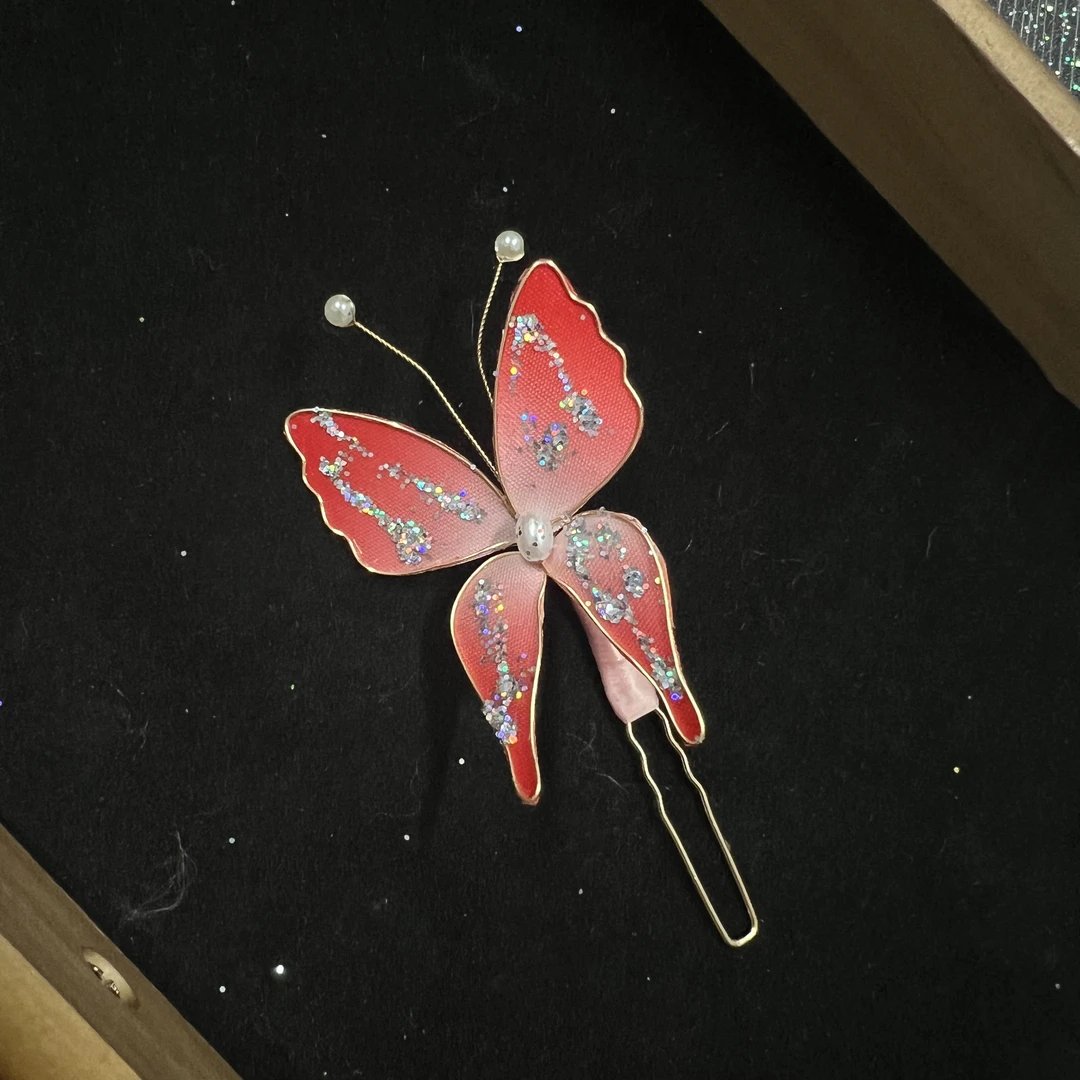 注意⚠️：不是绒花  古风发饰发簪 手工制作默认微瑕