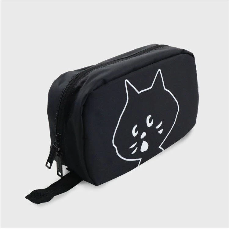 日单猫咪挂式化妆包大容量便携浴室化妆收纳旅行