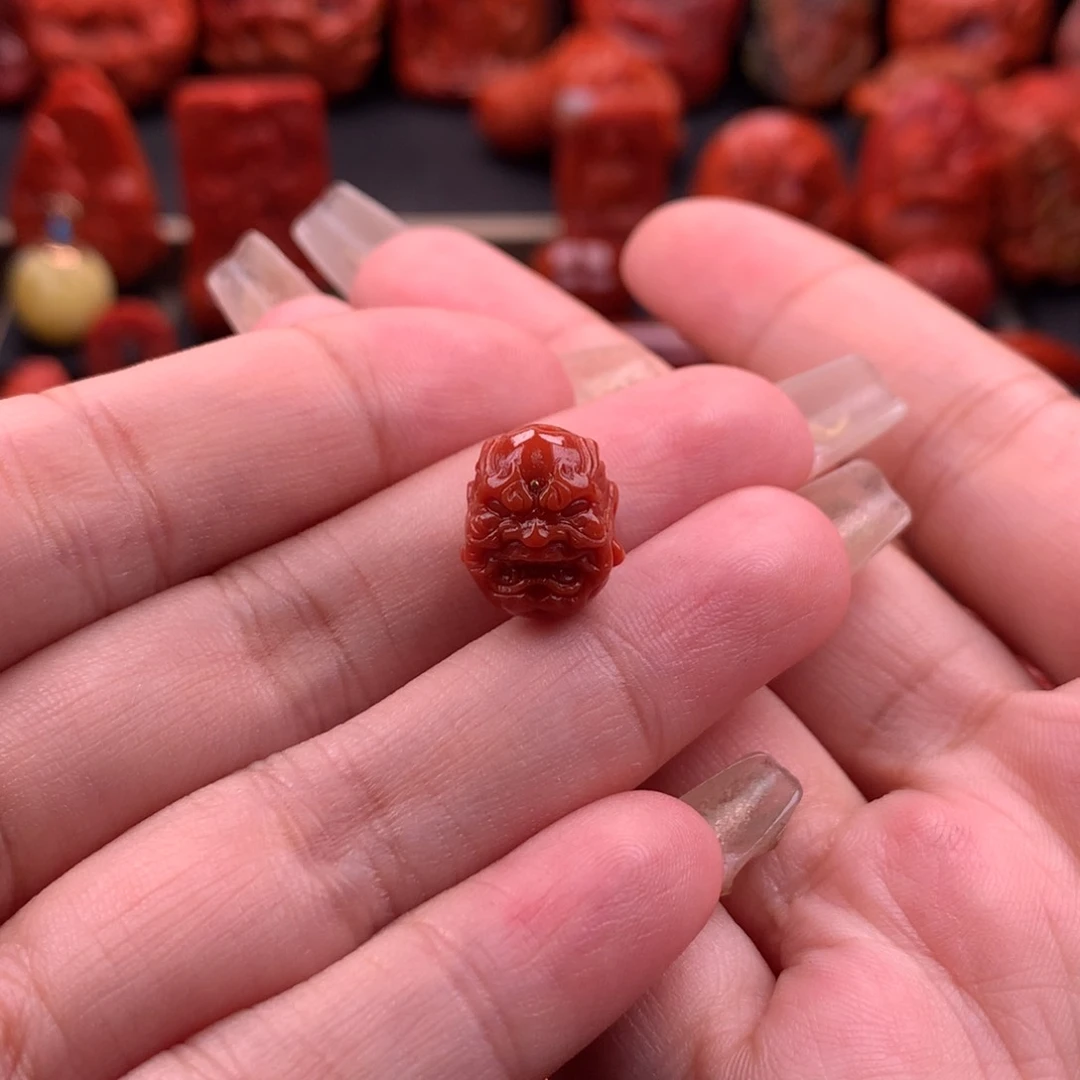 南红玛瑙南红川料原矿恶僧11.3mm未镶嵌