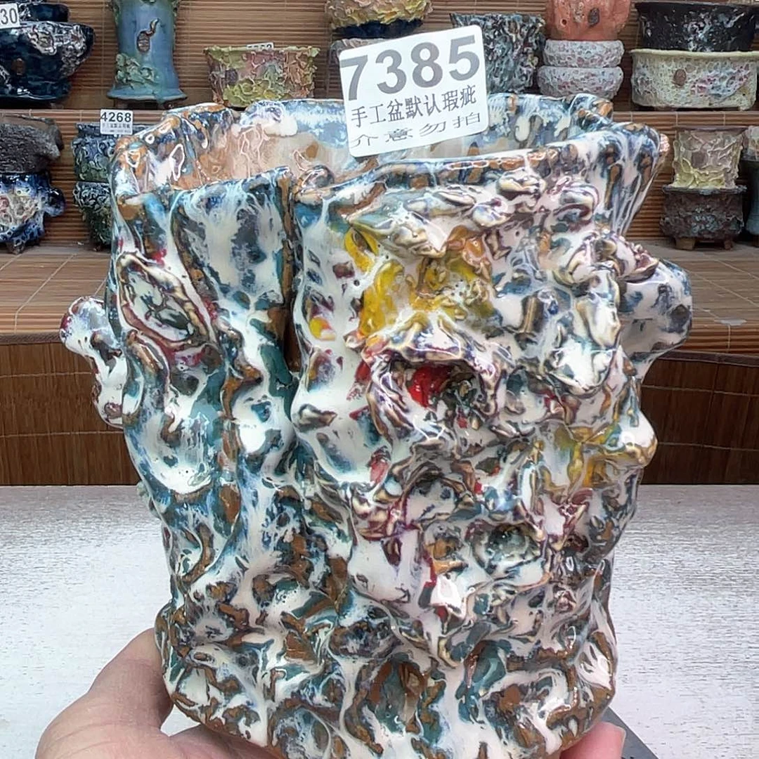 景德镇陶瓷艺术罐，全手工制作瑕疵清仓特价