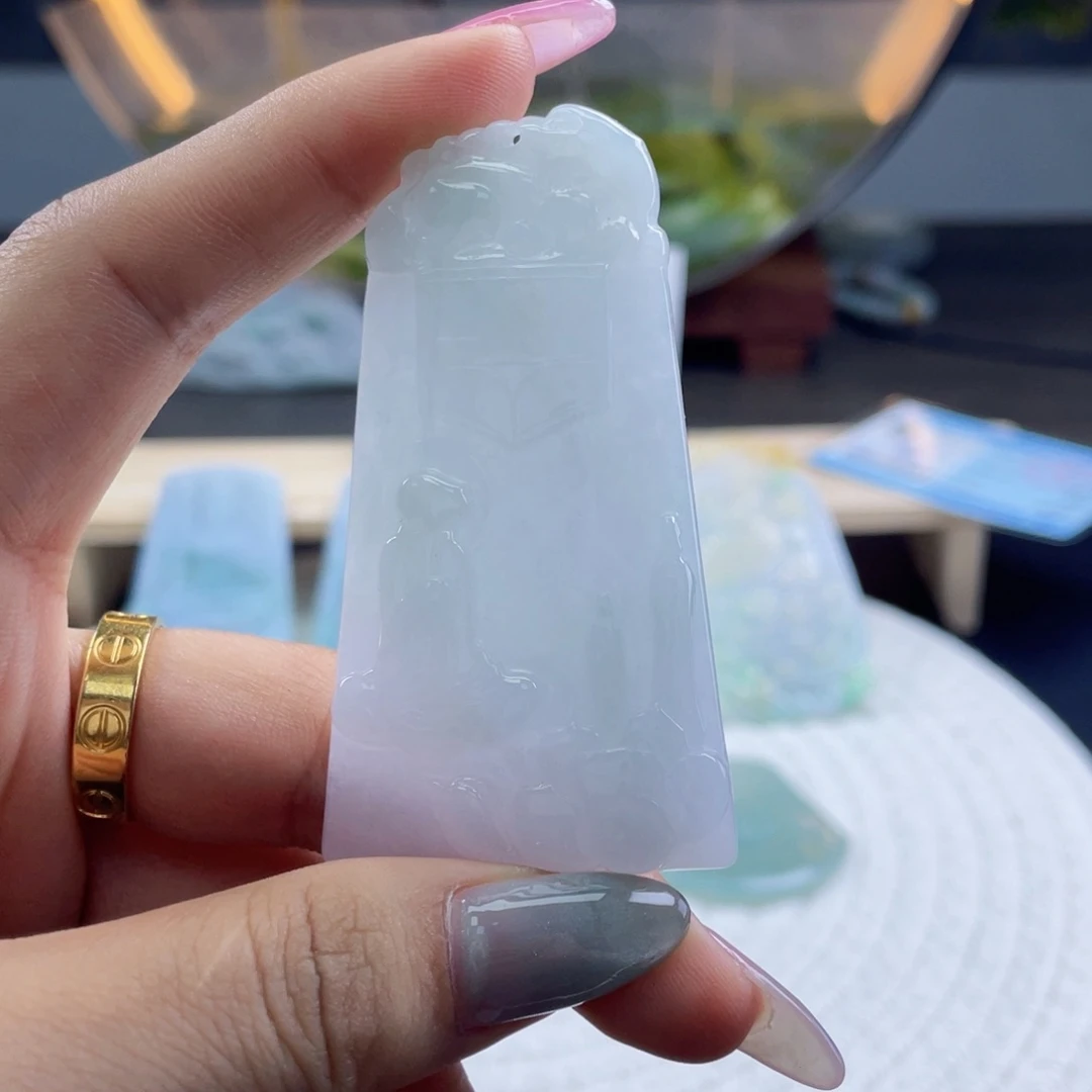 翡翠未镶嵌颈饰天然翡翠悟道