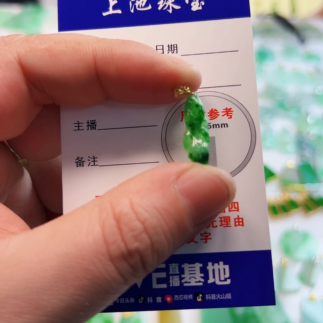 翡翠18K金镶嵌颈饰翡翠