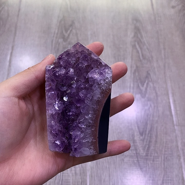 嘎***姐珠宝半成品紫晶未镶嵌