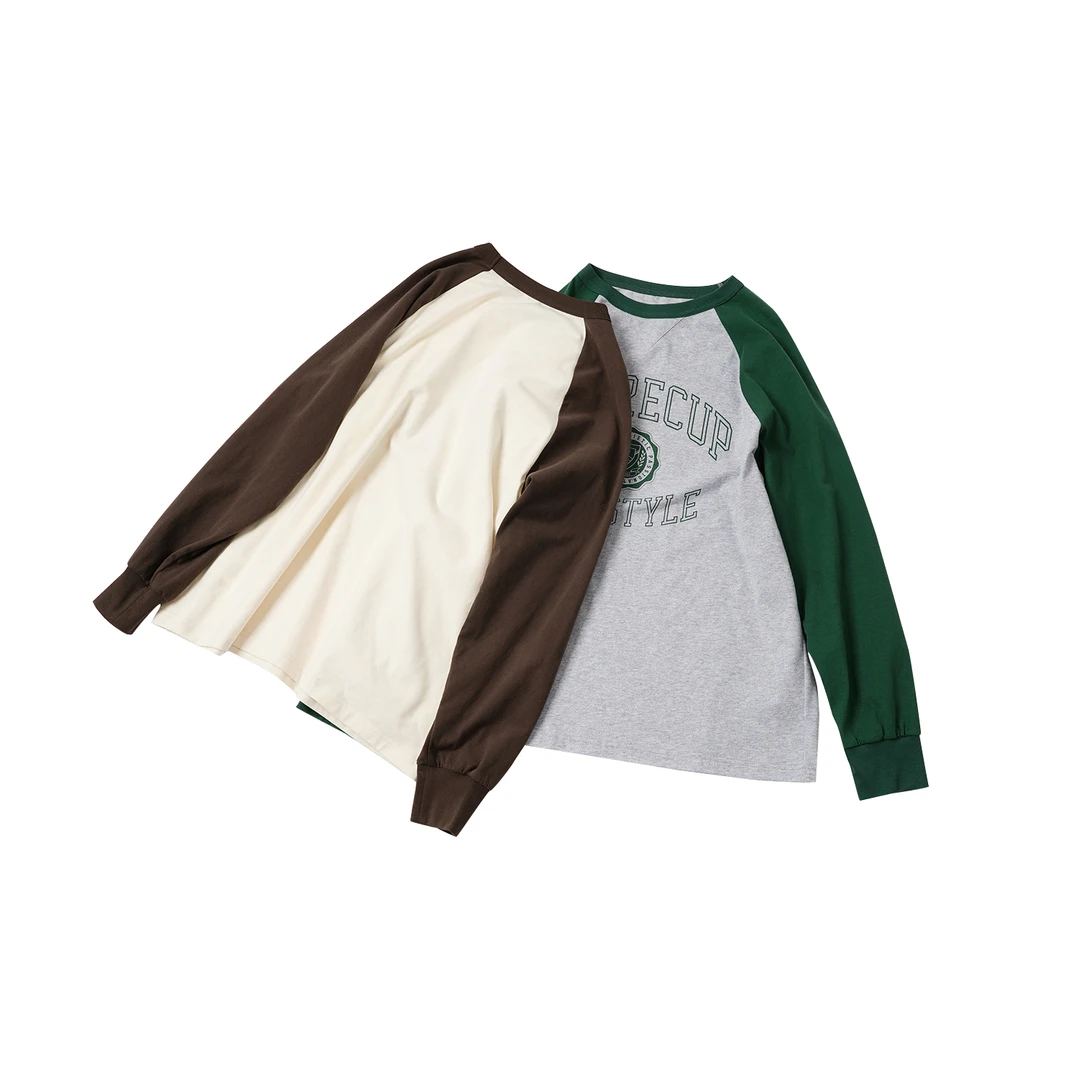 【擦肩拼色字母长袖】CXEL59229