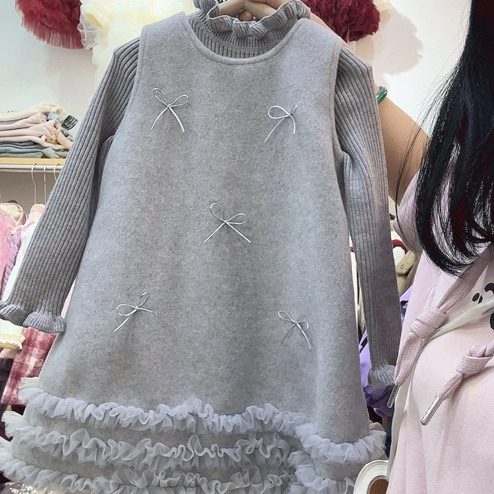 女童韩系裙子中通008