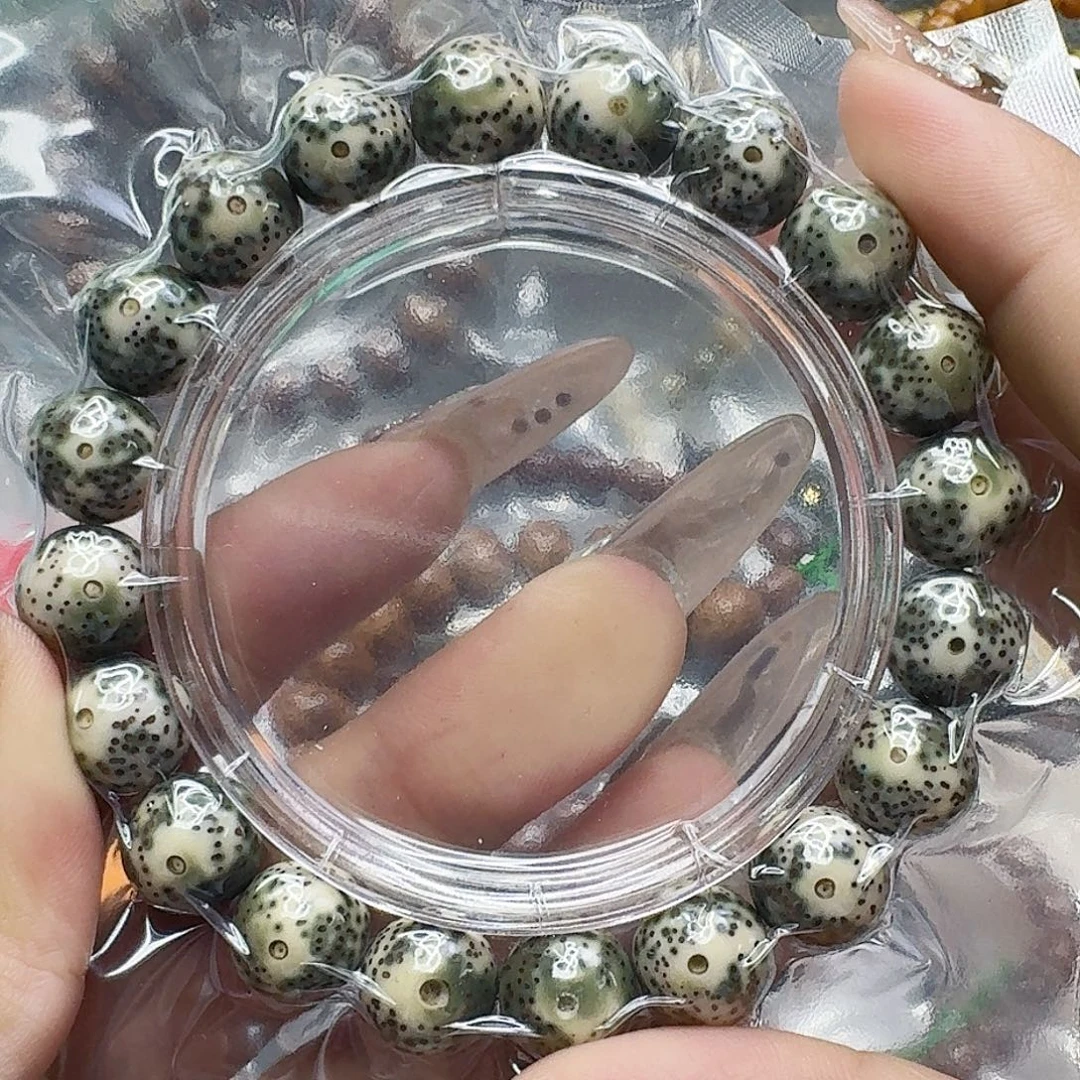 星月菩提手串60高端绿星月菩提12圆单圈