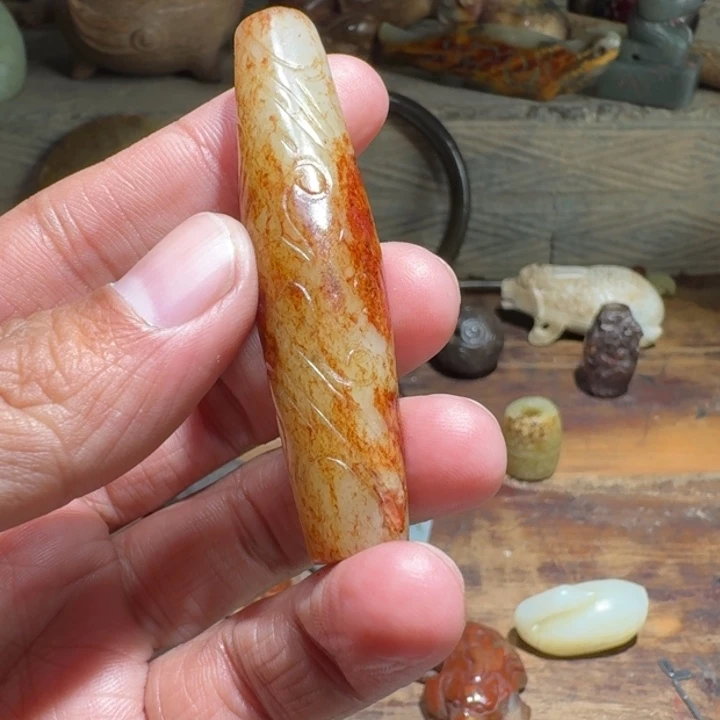 和田玉车挂未镶嵌晋*阁