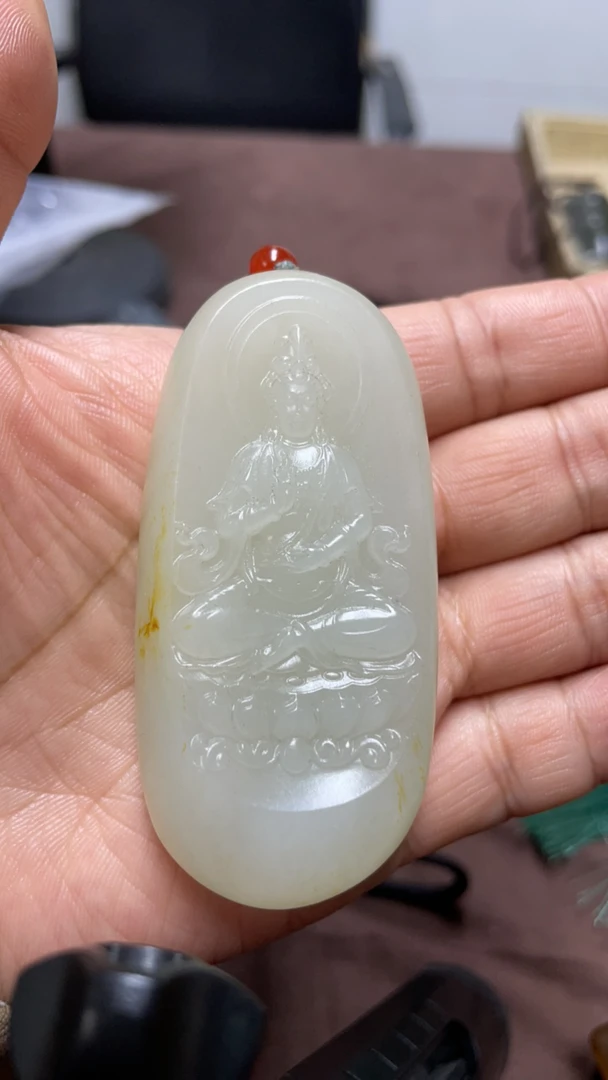 和田玉 吊坠观音