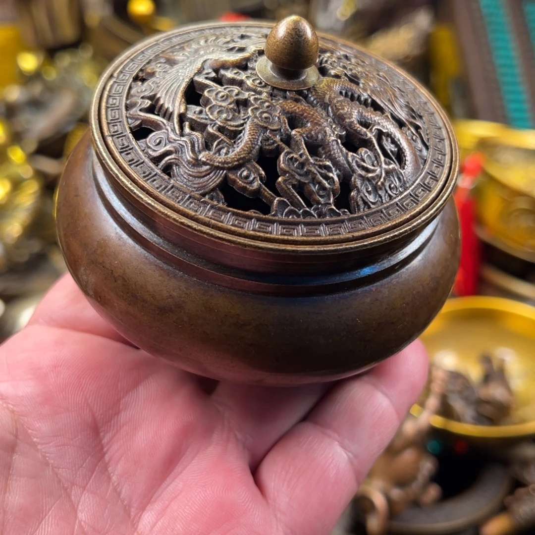茶壶香炉铜器摆件