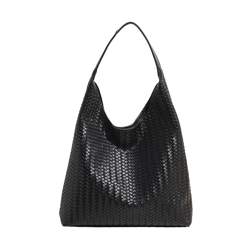 【送小包】轻奢编织纹腋下子母包女士2025新款百搭大容量单肩包