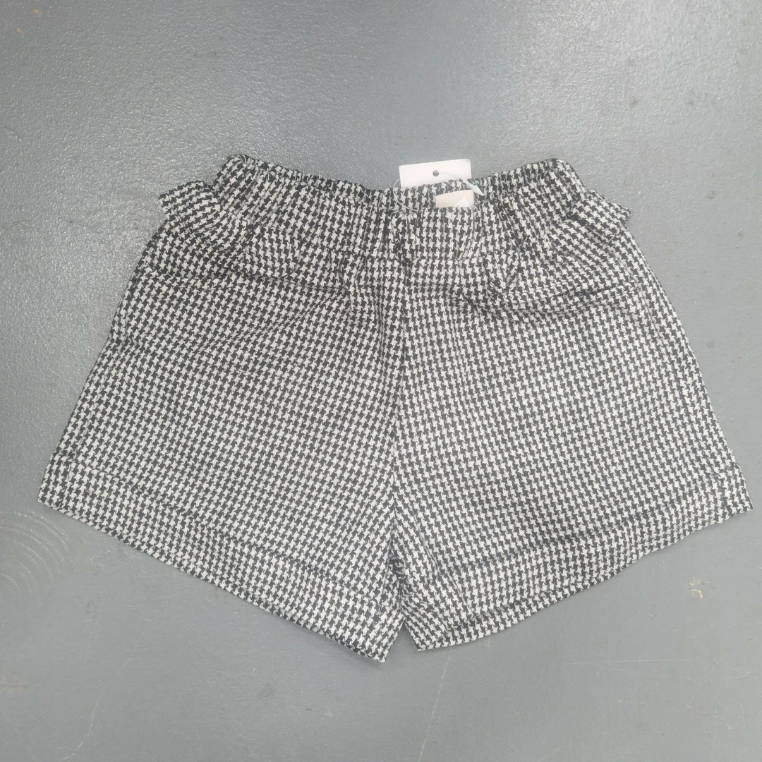 儿童秋冬时尚百搭格子短裤