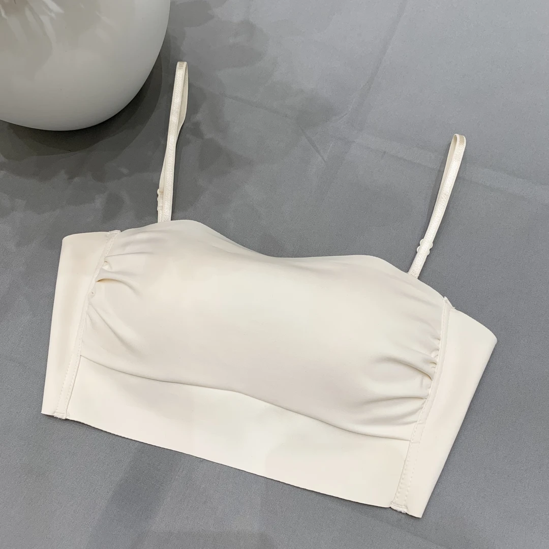 精选【隐形一体杯】高品质百搭舒适运动无痕聚拢无钢圈吊带背心打底