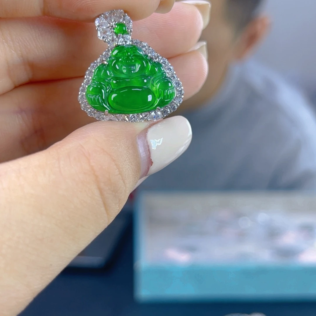 翡翠未镶嵌颈饰天然翡翠A货