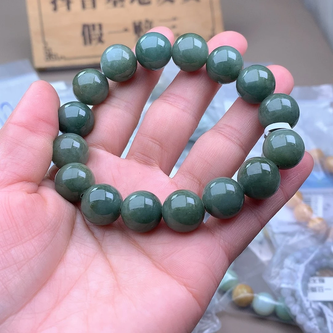 未镶嵌手串定制翡翠手串