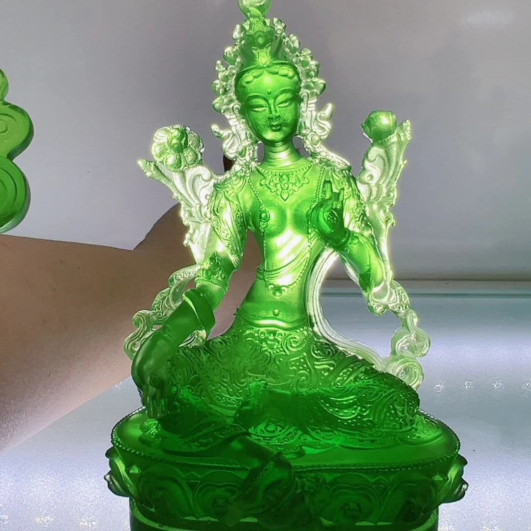 【闪购商品】手工艺品琉璃小号绿度母