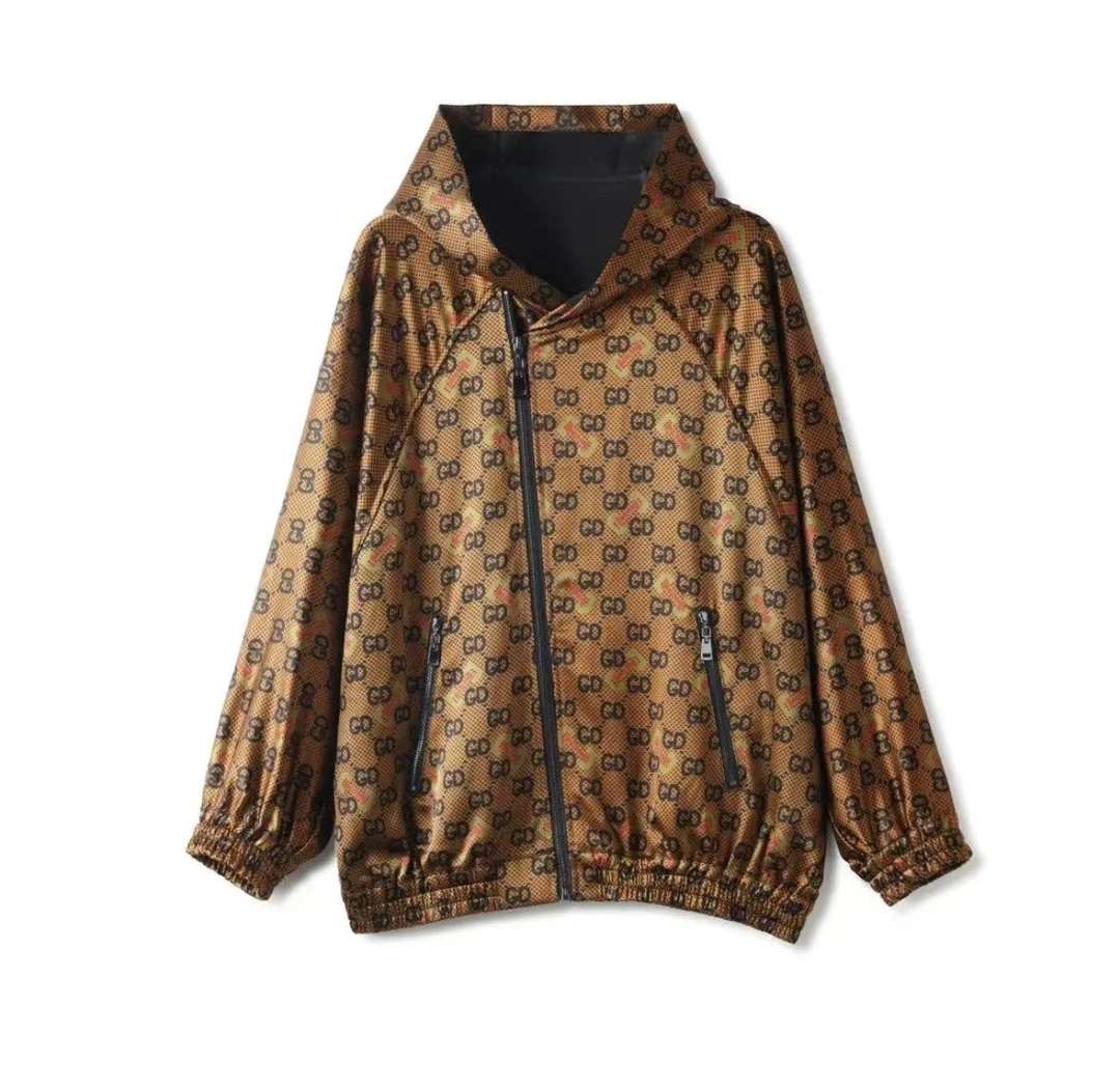 【玉洁定制】“珠光宝气”香云纱印花宽松显瘦上衣外套LBW24038