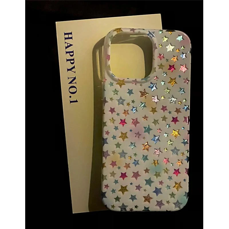 GGBond晕染彩色星星适用苹果17/16pro冰川手机壳华为vivo小米oppo