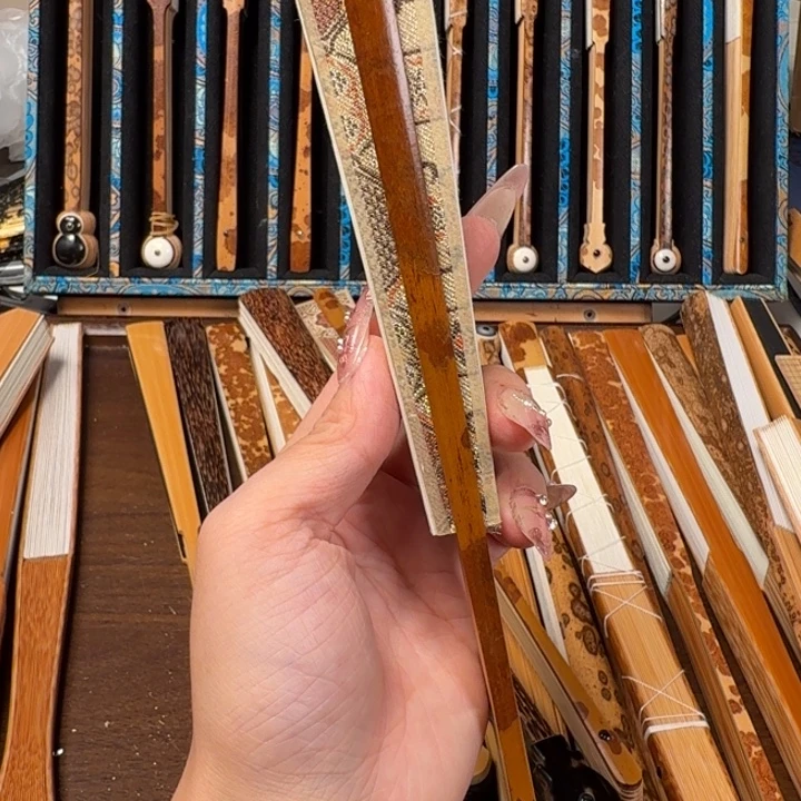 米***安扇子兵哥扇艺斑竹折扇