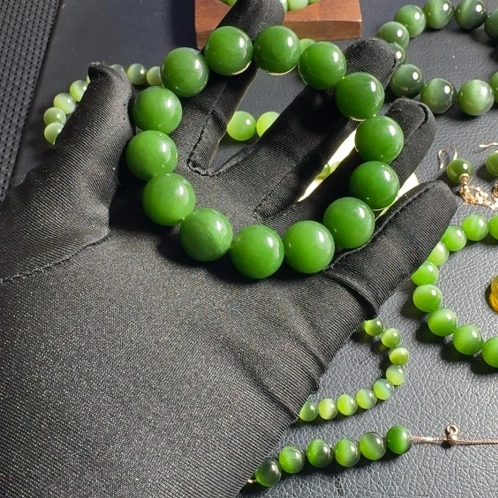 和田玉（碧玉）手串未镶嵌