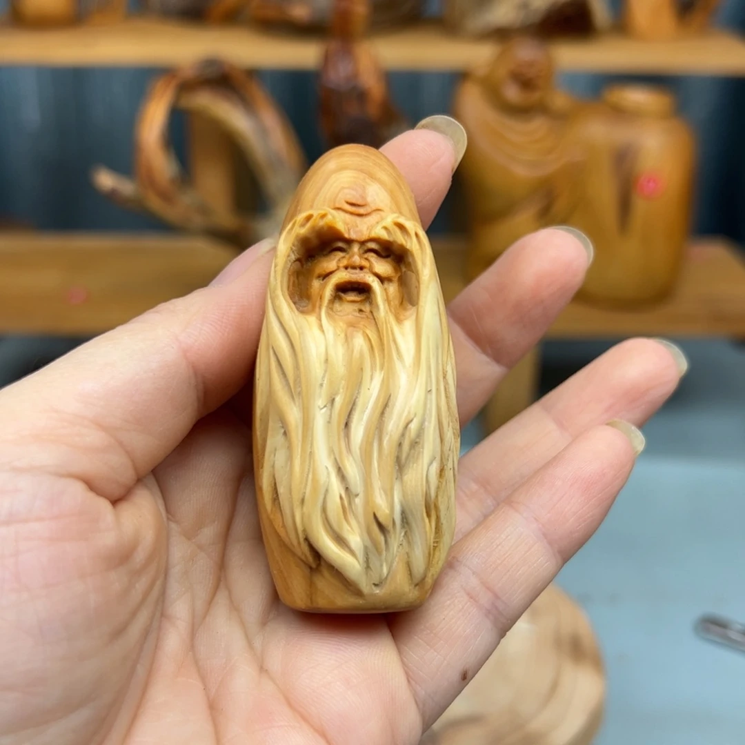 柏木崖柏木摆件手把件，14
