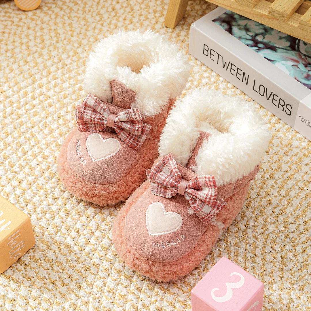 婴儿棉鞋冬季软底宝宝鞋袜保暖加厚加绒新生儿鞋子防掉0-1岁12月