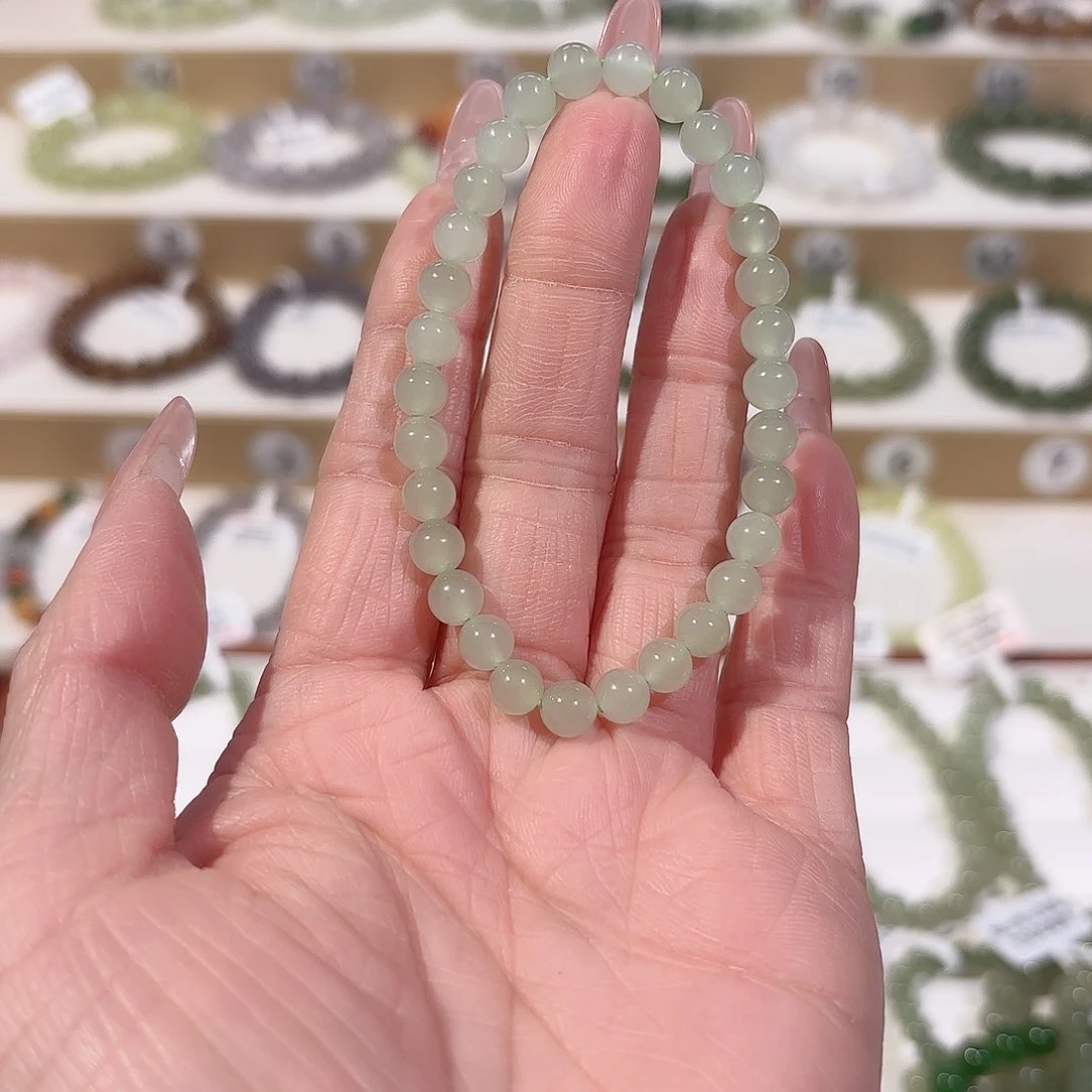 和田玉手链未镶嵌薛*V