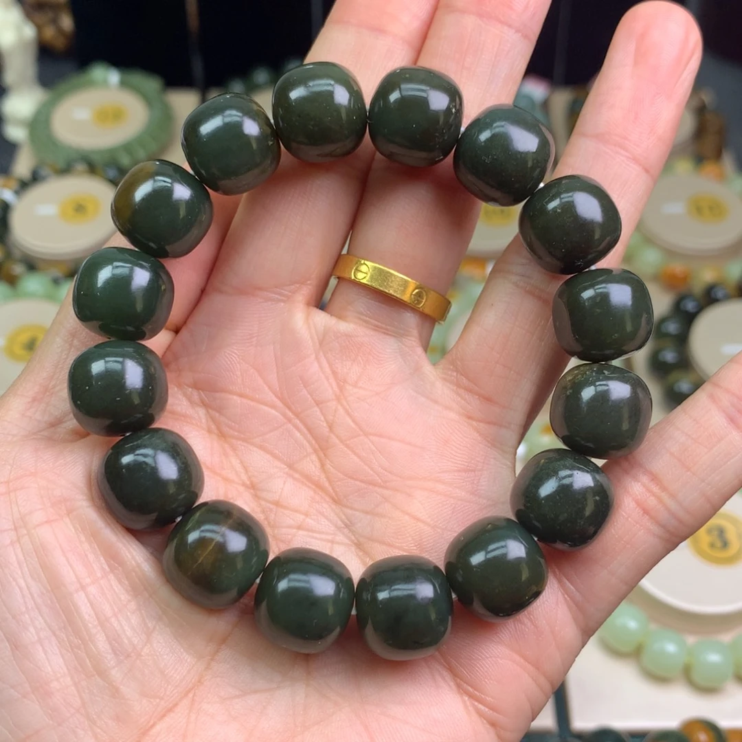 和田玉未镶嵌手链