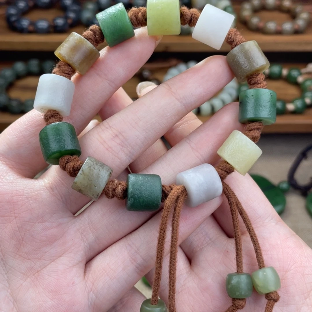 和田玉未镶嵌手链