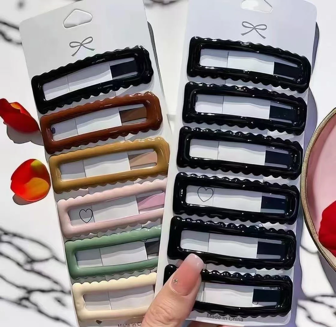 日韩网红边夹百搭女发夹BB夹成人少女风发卡森系韩版碎发夹2025