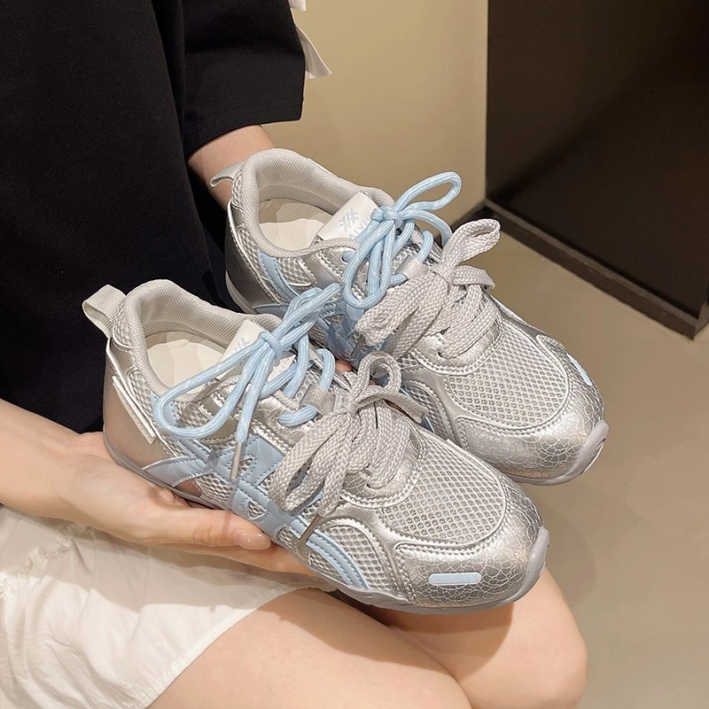 复古平底德训鞋女鞋早秋上班学生百搭薄底运动鞋休闲阿甘鞋