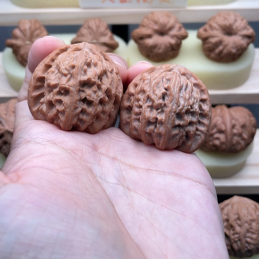 吊坠文玩核桃39全品白狮子