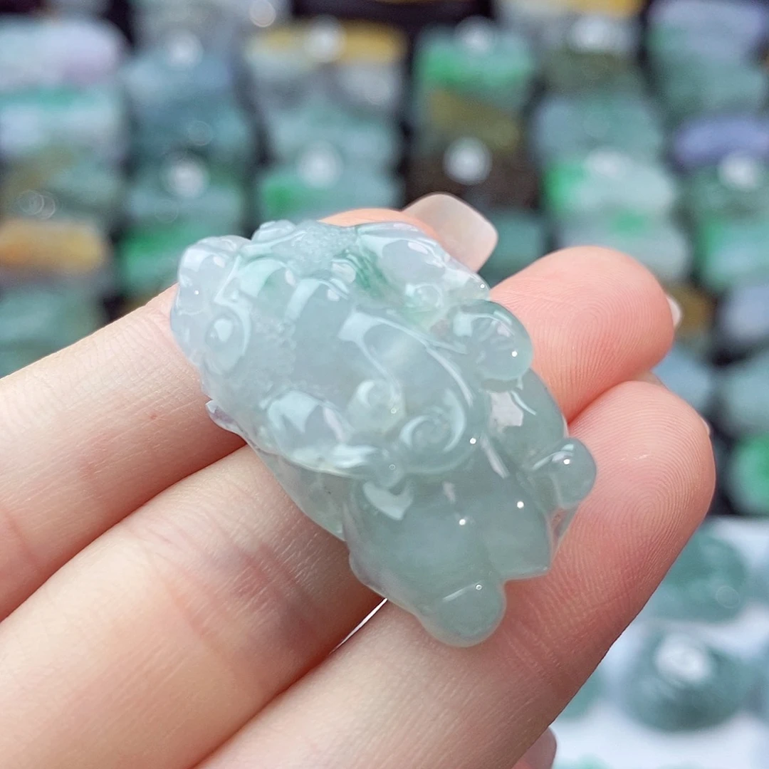 翡翠未镶嵌颈饰天然