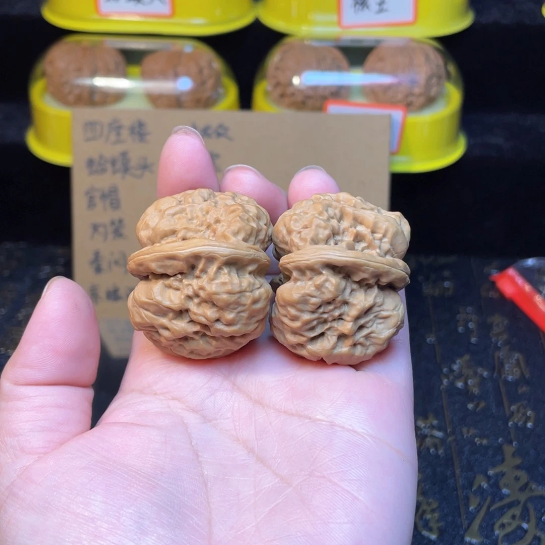 文玩核桃把件蛤蟆头37尺