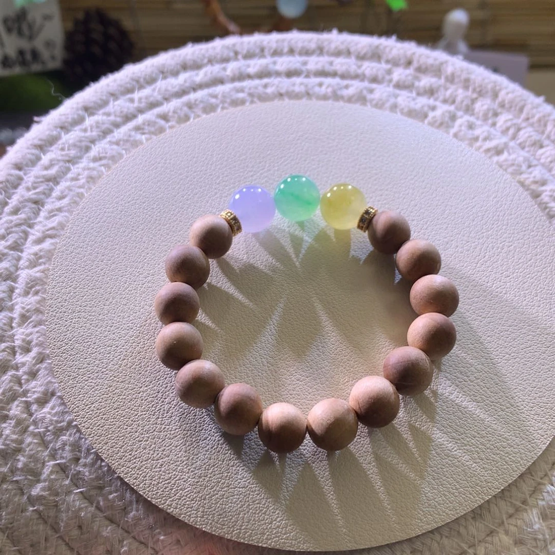 翡翠散珠天然缅a福禄寿手串