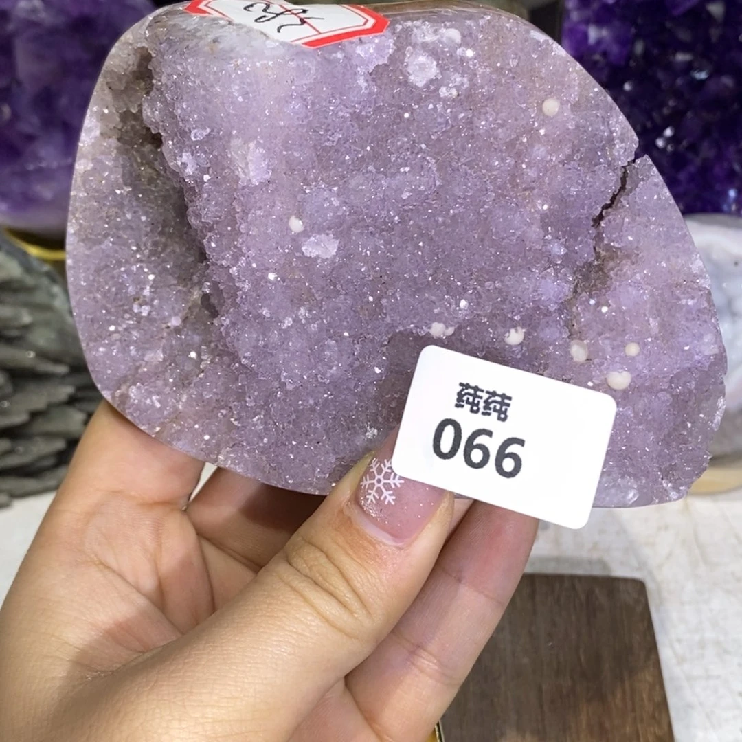 未镶嵌紫晶大型摆件（非配饰）粉紫色
