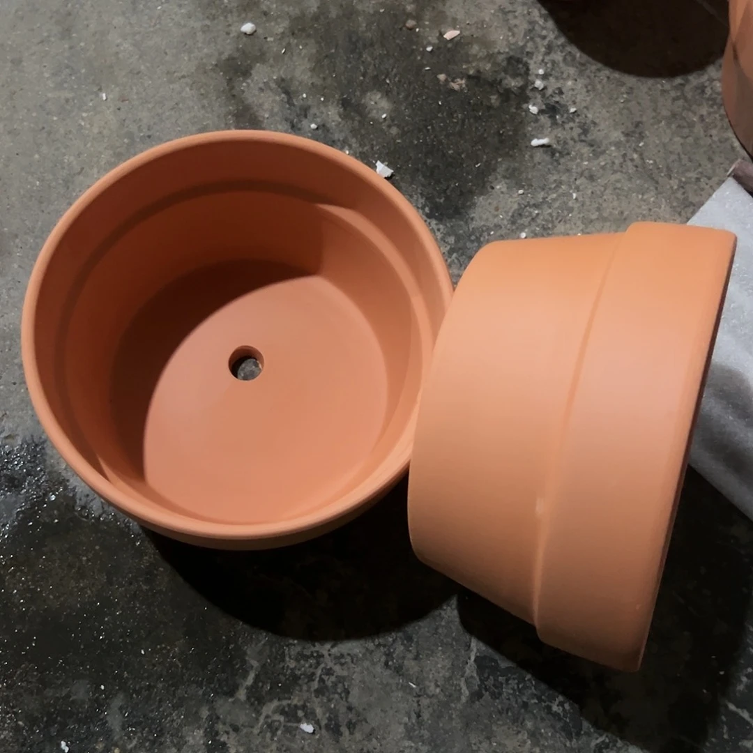 【闪购商品】红陶矮盆20口11高2个