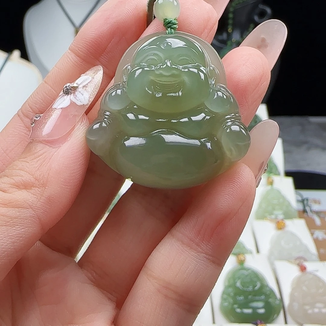 和田玉未镶嵌吊坠(赠链)35