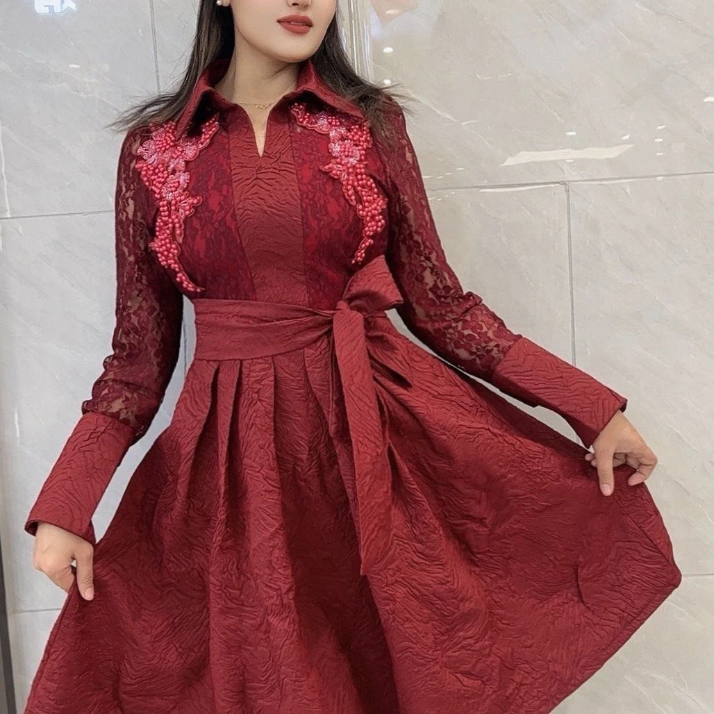 短款新款网红时尚2025连衣裙气质乌鲁木齐显瘦发货天内裙子