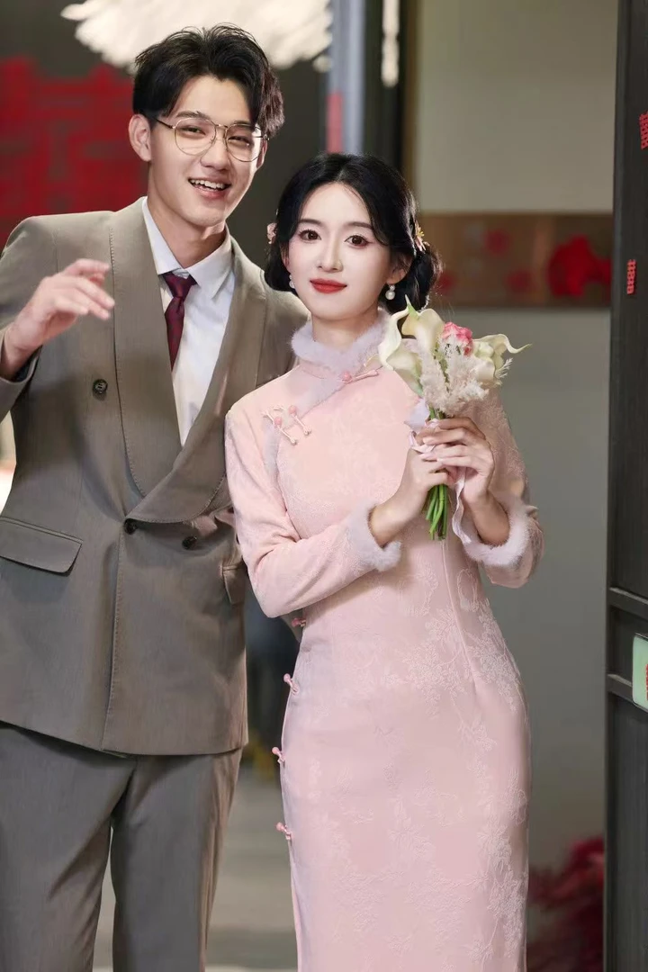 【编码下单】冬季加绒加厚新中式改良复古修身日常旗袍裙