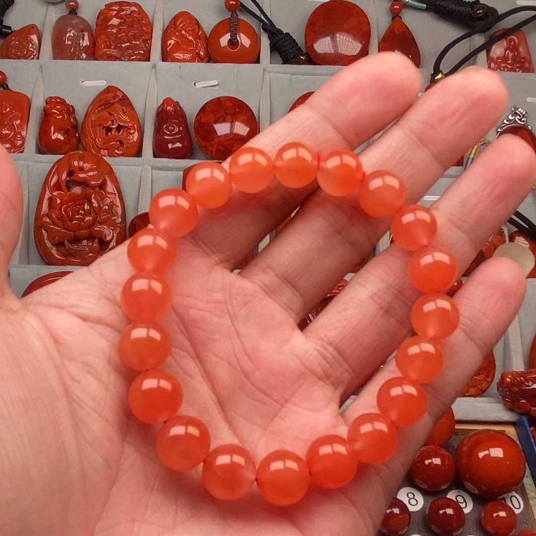 南红玛瑙未镶嵌手串