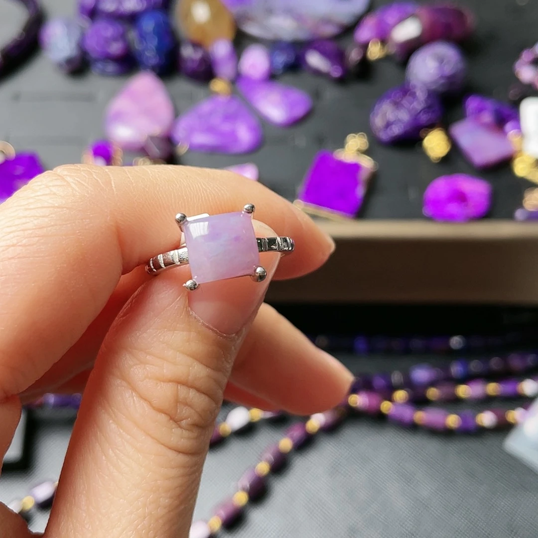 苏纪石（舒俱来）戒指银S925镶嵌