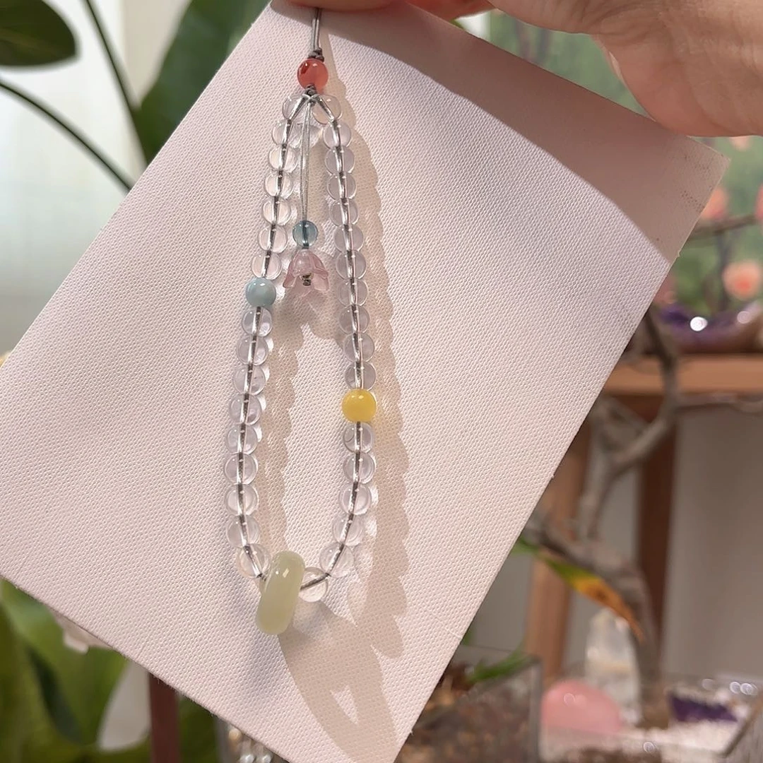 水晶手绳未镶嵌手机链