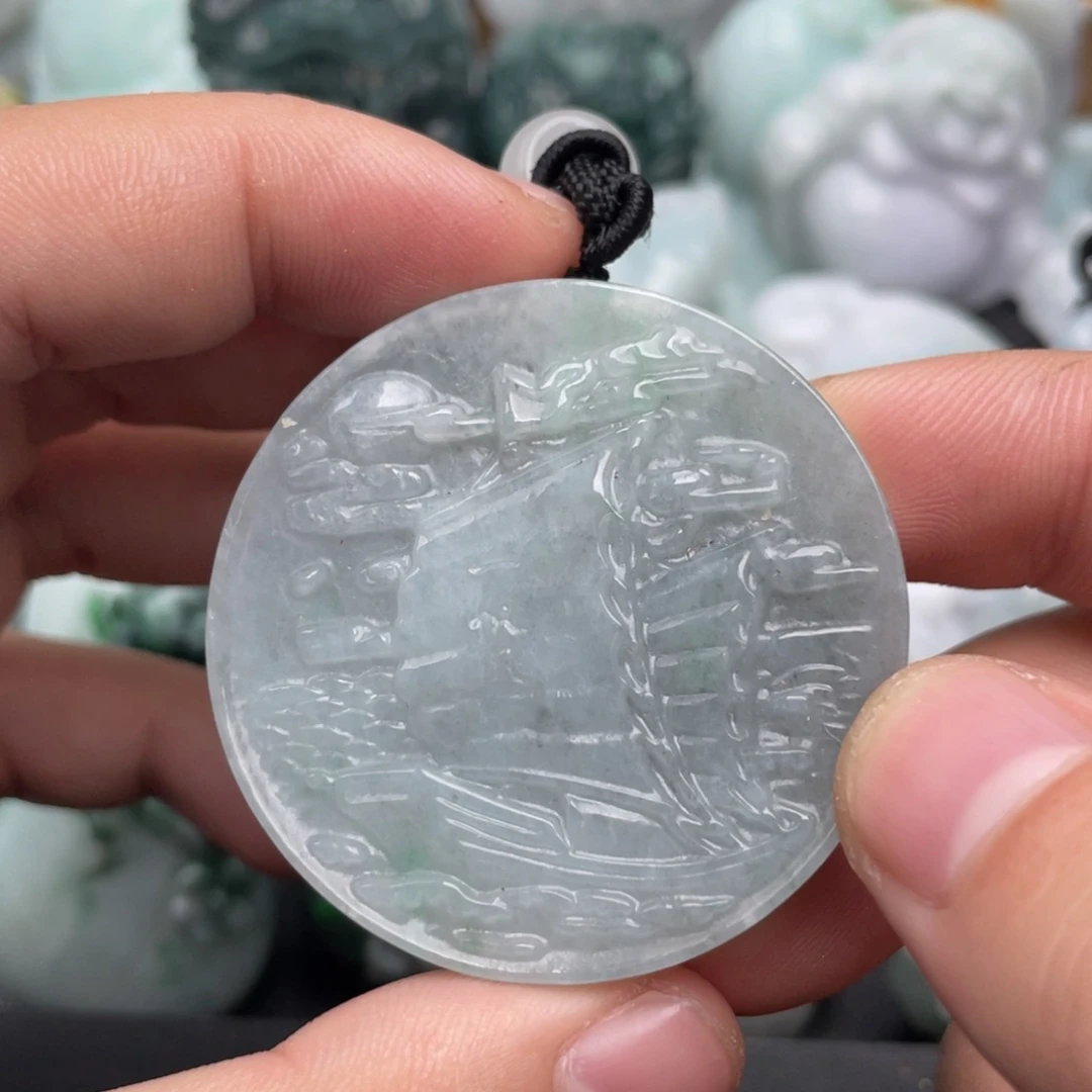 翡翠未镶嵌吊坠(不含链)